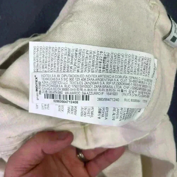 Zara Front Pocket Pants Womens 8 100% Cotton Super soft Flowy cute 0477 - Picture 4 of 12